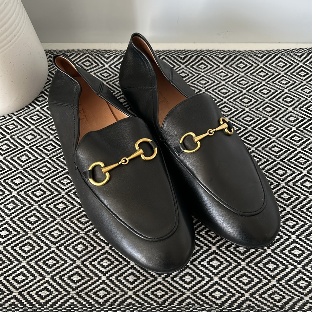 Taft leather loafers-black and gold-size 8 - Picture 4 of 13